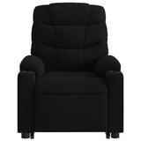 Fauteuil de massage inclinable Noir Tissu