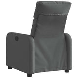 Fauteuil inclinable électrique Gris foncé Tissu
