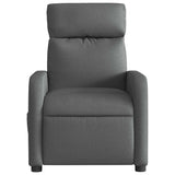 Fauteuil inclinable électrique Gris foncé Tissu