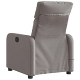 Fauteuil de massage inclinable électrique Taupe Tissu