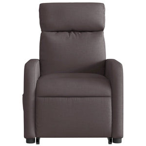 Fauteuil inclinable marron foncé tissu