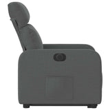 Fauteuil inclinable électrique gris foncé tissu