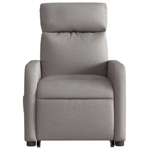 Fauteuil inclinable électrique taupe tissu