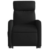 Fauteuil inclinable de massage électrique Noir Tissu