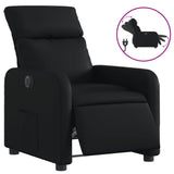 Fauteuil inclinable électrique Noir Similicuir