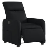 Fauteuil inclinable électrique Noir Similicuir