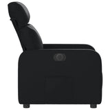 Fauteuil inclinable électrique Noir Similicuir