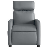Fauteuil inclinable électrique Gris Similicuir