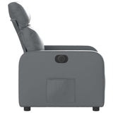 Fauteuil inclinable électrique Gris Similicuir