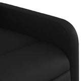 Fauteuil de massage inclinable électrique noir similicuir