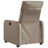 Fauteuil de massage inclinable électrique cappuccino similicuir