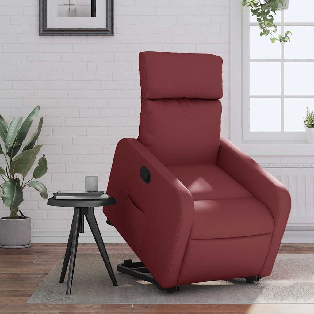Fauteuil inclinable Rouge bordeaux Similicuir