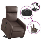 Fauteuil inclinable de massage Marron Similicuir