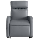 Fauteuil inclinable de massage Gris Similicuir
