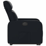 Fauteuil inclinable électrique noir similicuir