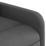 Fauteuil inclinable électrique Gris foncé Tissu