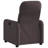 Fauteuil inclinable électrique Marron foncé Tissu