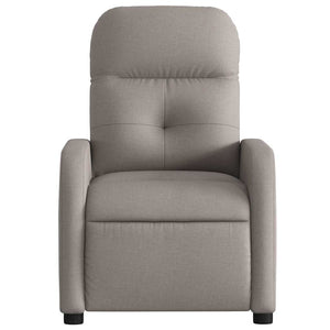 Fauteuil inclinable électrique Taupe Tissu