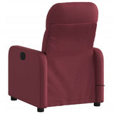 Fauteuil de massage inclinable électrique Rouge bordeaux Tissu