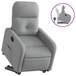 Fauteuil inclinable Gris clair Tissu