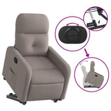 Fauteuil inclinable taupe tissu