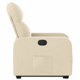 Fauteuil inclinable Crème Tissu