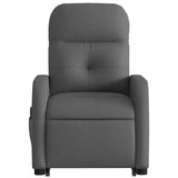 Fauteuil de massage inclinable Gris foncé Tissu
