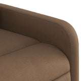 Fauteuil de massage inclinable Marron Tissu