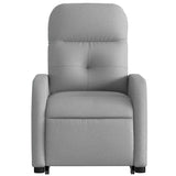 Fauteuil inclinable électrique gris clair tissu