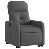 Fauteuil inclinable électrique gris foncé tissu