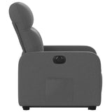 Fauteuil inclinable électrique gris foncé tissu