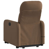 Fauteuil inclinable de massage électrique Marron Tissu