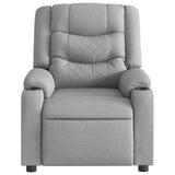 Fauteuil inclinable de massage en tissu gris clair