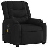 Fauteuil de massage inclinable noir tissu