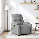Fauteuil de massage inclinable gris clair tissu