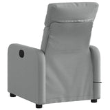 Fauteuil inclinable de massage en tissu gris clair