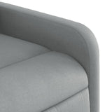 Fauteuil inclinable de massage en tissu gris clair