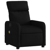 Fauteuil inclinable de massage en tissu noir