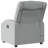 Fauteuil inclinable de massage en tissu gris clair