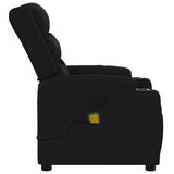 Fauteuil inclinable de massage noir tissu