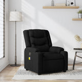 Fauteuil inclinable de massage noir tissu