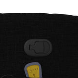 Fauteuil inclinable de massage noir tissu