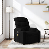 Fauteuil inclinable de massage noir tissu