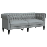 Ensemble de canapés 3 pcs gris clair tissu