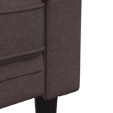 Ensemble de canapés 3 pcs marron foncé tissu