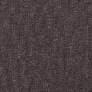 Ensemble de canapés 3 pcs marron foncé tissu