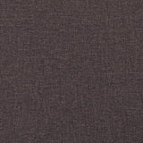 Ensemble de canapés 2 pcs marron foncé tissu