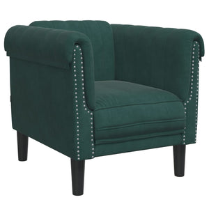Ensemble de canapés 3 pcs vert foncé velours