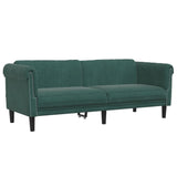 Ensemble de canapés 3 pcs vert foncé velours