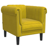 Ensemble de canapés 3 pcs jaune velours